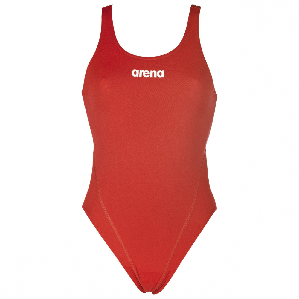 Womens Solid Swim Tech One Piece - Image 3
