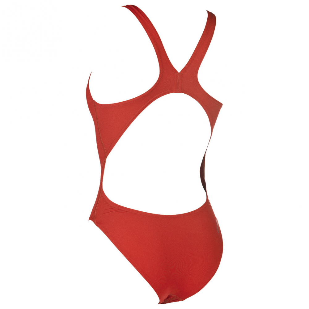 Womens Solid Swim Tech One Piece - Image 4