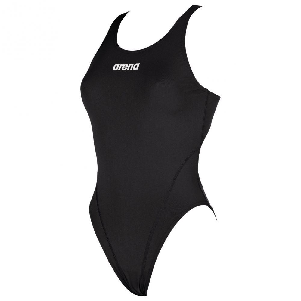 Womens Solid Swim Tech One Piece - Image 5