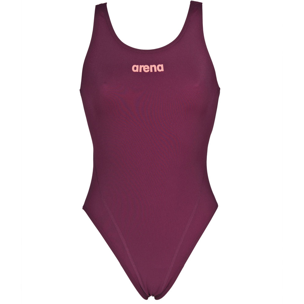 Womens Solid Swim Tech One Piece - Image 15