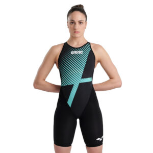 Womens Carbon Core FX Open Back Kneesuit - Diamonds