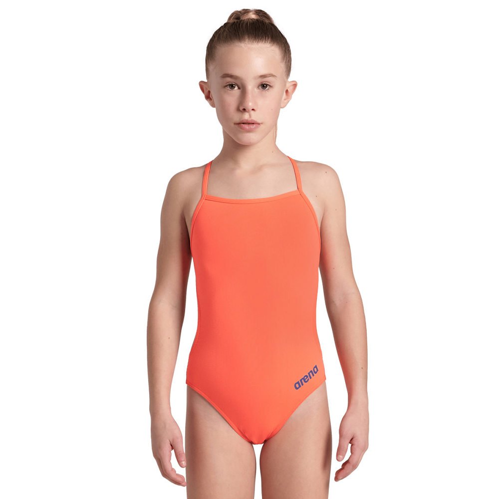 Girl's Solid Team Challenge Swimsuit - Image 2
