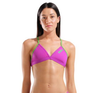 Women’s Solid Team Tie Back Bikini Top