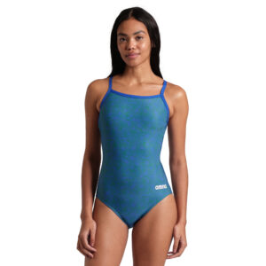 Womens Abstract Tiles Lightdrop Back Swimsuit