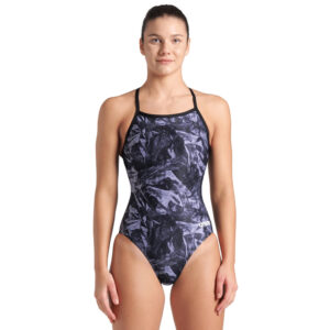 Womens Crackle Lightdrop Back Swimsuit