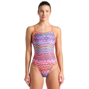 Womens Ondulation Lace Back Swimsuit