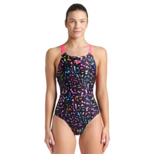 Womens Mosaic Pro Back Swimsuit
