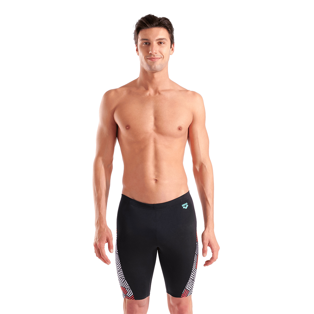 Men's Geometry Swim Jammer - Image 2