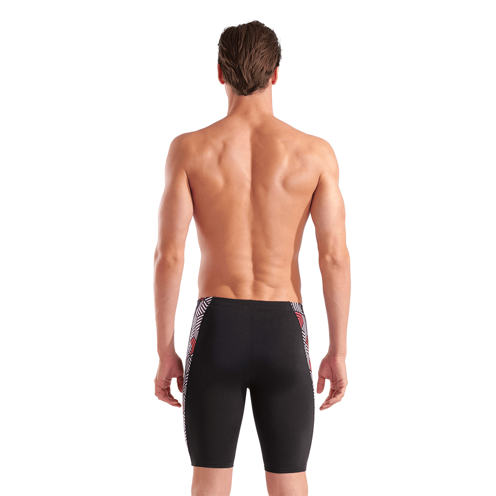 ARENA Men's Monogram Swim Jammer - Knee-Length Training Swimsuit, Chlorine Resistant & UPF 50+
